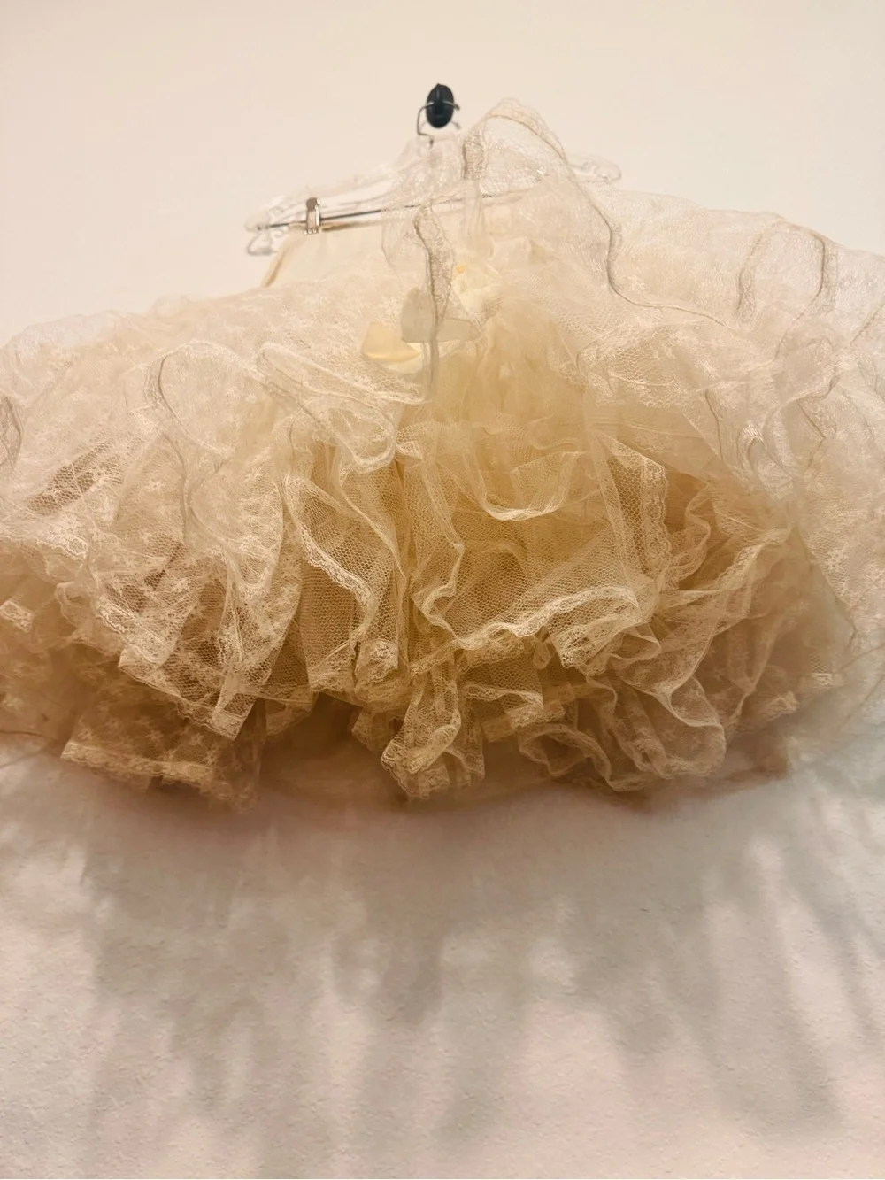 Vintage 50s White Pennys Adonna PUFFY Crinoline Petticoat size small